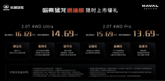 全系标配2.0T+9DCT配四驱及差速锁 哈弗猛龙燃油版限时优惠换新价13.69万元起